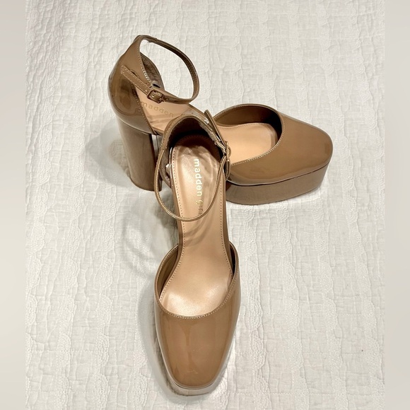 NEW STEVE MADDEN- Madden Girl Platform Pump in Dark Nude - Picture 7 of 13